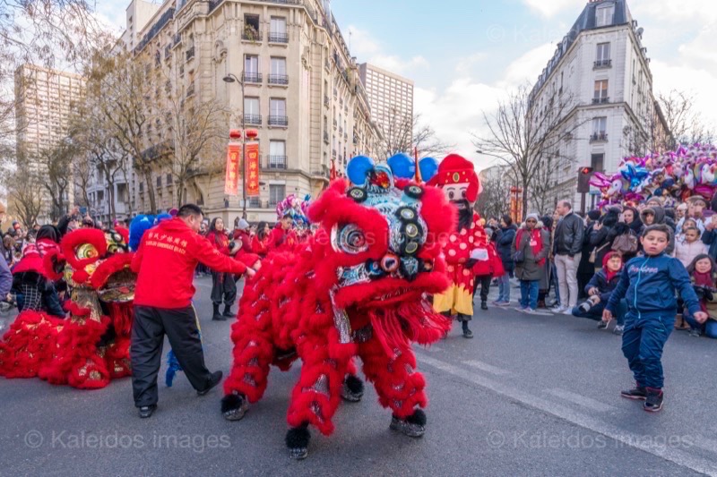 Chinese New Year, Kaleidos, Kaleidos images, La parole à l'image, Lions, Lion dance, Lunar New year, Paris, Paris XIII, Tarek Charara