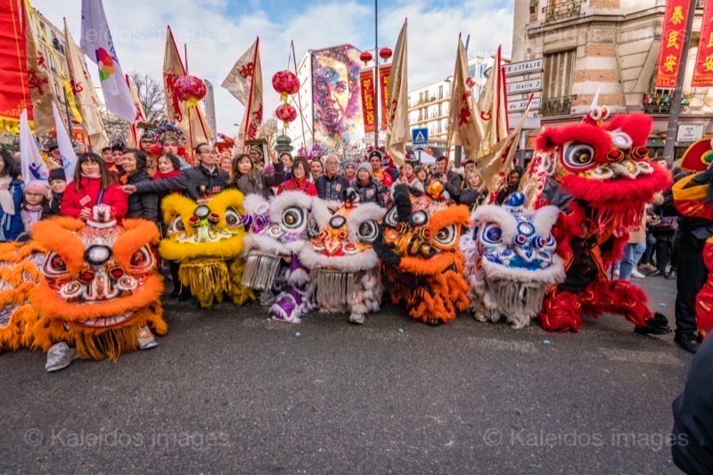 Chinese New Year, Kaleidos, Kaleidos images, La parole à l'image, Lions, Lion dance, Lunar New year, Paris, Paris XIII, Tarek Charara