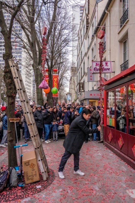 Chinese New Year;Firecrackers;Kaleidos;Kaleidos images;La parole à l'image;Paris;Paris XIII