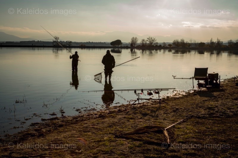 Fisherman;Fishermen;France;Kaleidos;Kaleidos images;La parole à l'image;Lake of Villeneuve;Lake of Villeneuve de la Raho;Lakes;Landscapes;Pyrénées-Orientales;Tarek Charara