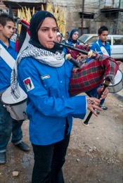 Bagpipes;La-parole-à-limage;Palestinans;Palestinian-Refugees;Refugee-camps;Refugees;Scouts;UNRWA
