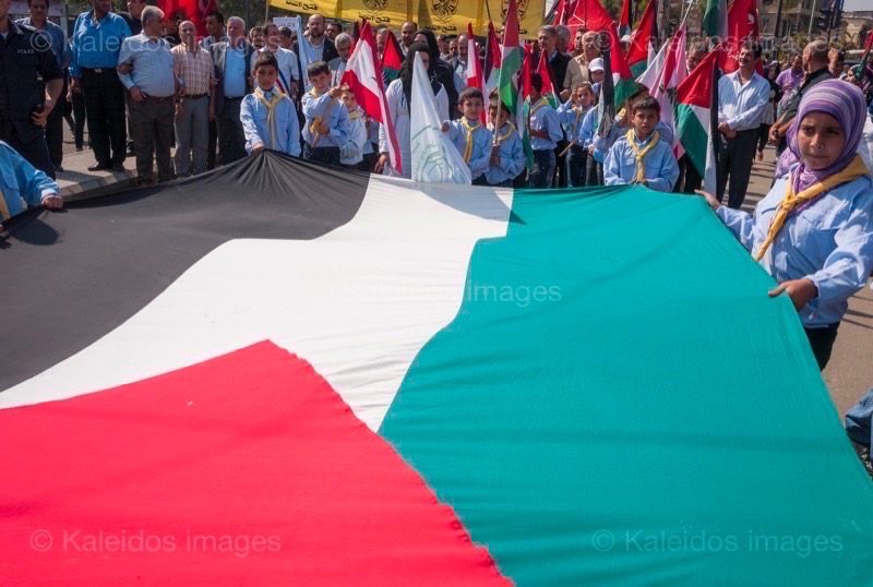 Flags;Kaleidos images;La parole à l'image;Palestinian Refugees;Palestinians;Refugee camps;Scouts;Shatila;Tarek Charara