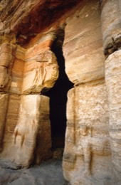 Tarek-Charara;Kaleidos-images;UNESCO;World-Heritage;Graves;Tombs;History;Nabateans;Petra;Jordan;Biclinium;Lion-Biclinium