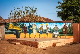 Africa;Architecture;Benin;Frescos;Kilir;Kaleidos;Kaleidos-images;La-parole-Ã -limage;Royal-Palace-of-Djougou;Tarek-Charara;Wall-paintings
