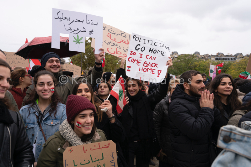 Anti-Corruption;Etat laïque;Kaleidos;Kaleidos images;Liban;Manifestation;Paris;Tarek Charara