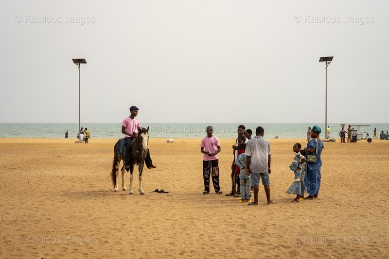 Djègbadji Beach;Ouidah;Benin;West Africa;Vodun Days 2026;Popular festival;Beach scene;Horse rider;Horse;Daily life;Esplanade;Solar streetlight;Atlantic;Sand;Heritage;Cultural tourism;Gate of No Return;Slave Route;Tarek Charara;Kaleidos;Kaleidos images;La parole à l'image