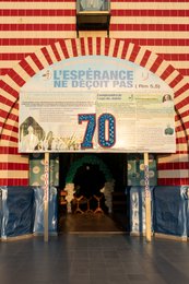 Archidiocèse-de-Cotonou;-Bannière;-Bénin;-Cathédrale;-Cotonou;-Décoration;-Fin-de-journée;-Jubilé;-Kaleidos;-Kaleidos-images;-La-parole-à-limage;-Lieux-de-culte;-Logo;-Notre-Dame-de-Miséricorde;-Stories-Pictures;-Tarek-Charara