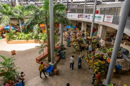 Africa;-Architecture;-Arte-Charpentier;-Benin;-CASA-A-ARCHI;-Cotonou;-Fruit;-Ganhi-market;-Kaleidos;-Kaleidos-images;-La-parole-à-limage;-Market;-Palm-tree;-Stall;-Stories-Pictures;-Tarek-Charara;-View-from-above