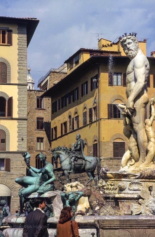 Baccio Bandinelli;Bartolomeo Ammannati;Florence;Fontaines;Fountains;Italie;Italy;Kaleidos;Kaleidos images;La parole à l'image;Neptune;Patrimoine Mondial;Patrimoine de l'Humanité;Philippe Guery;Sculptures;Toscane;Tuscany;UNESCO;World Heritage