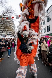 19th-arrondissement;-Belleville;-Chinese-culture;-Chinese-New-Year;-Dancer;-Dancers;-Evil-spirits;-France;-Fringes;-Good-luck-charm;-Kaleidos;-Kaleidos-images;-La-parole-à-limage;-Lion-dance;-Lions;-Lunar-New-Year;-Orange-lion;-Parade;-Paris;-Rue-de-Belleville;-Smartphones;-Spectators;-Stories-Pictures;-Tarek-Charara;-Traditional-costumes;-Traditional-festival;-Trees;-Water-Rabbit;-White-lion;-Year-of-the-Rabbit