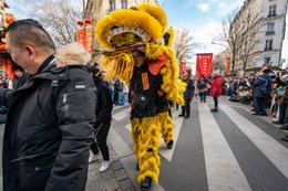 13th-arrondissement;-Banners;-Chinatown;-Chinese-culture;-Chinese-New-Year;-Dancer;-Dancers;-Evil-spirits;-France;-Good-luck-charm;-Kaleidos;-Kaleidos-images;-La-parole-à-limage;-Lion-dance;-Lions;-Lunar-New-Year;-Parade;-Paris;-Pedestrian-crossing;-Spectators;-Stories-Pictures;-Tarek-Charara;-Traditional-costumes;-Traditional-festival;-Water-Rabbit;-Year-of-the-Rabbit;-Yellow-lion